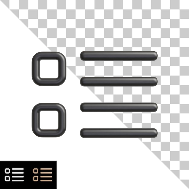 PSD 3d-icon-menü mit variation