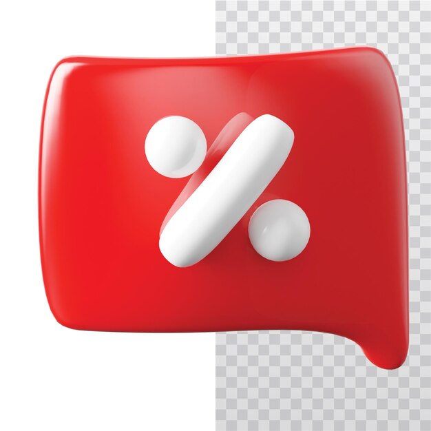 PSD 3d icon message illustration