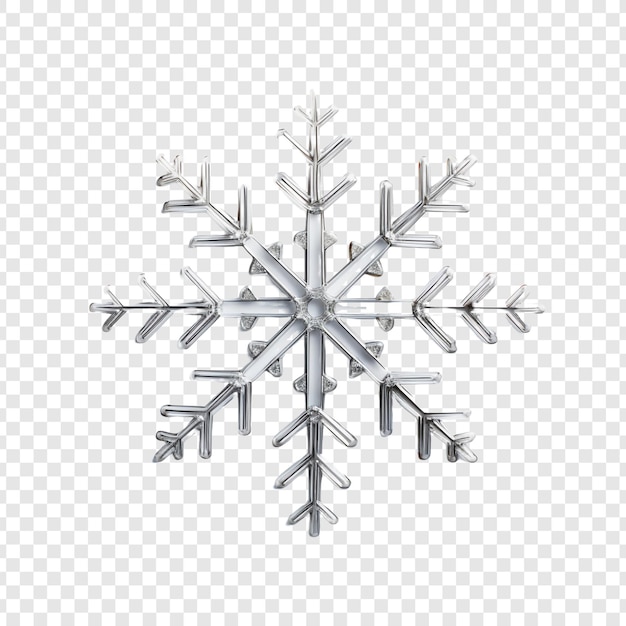 3d icon of christmas flake de neve isolado em fundo transparente