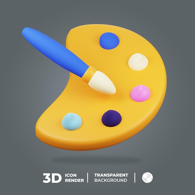 3D-Icon-Paint-Palette