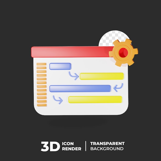 3d-icon-prozess-workflow