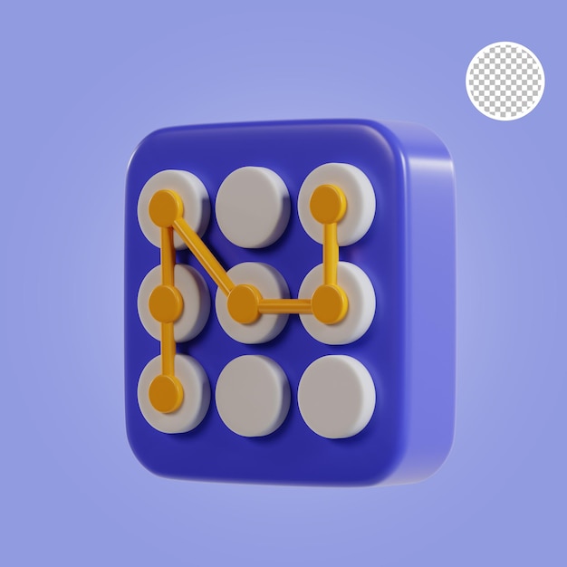 3d icon rendering simple pattern illustration