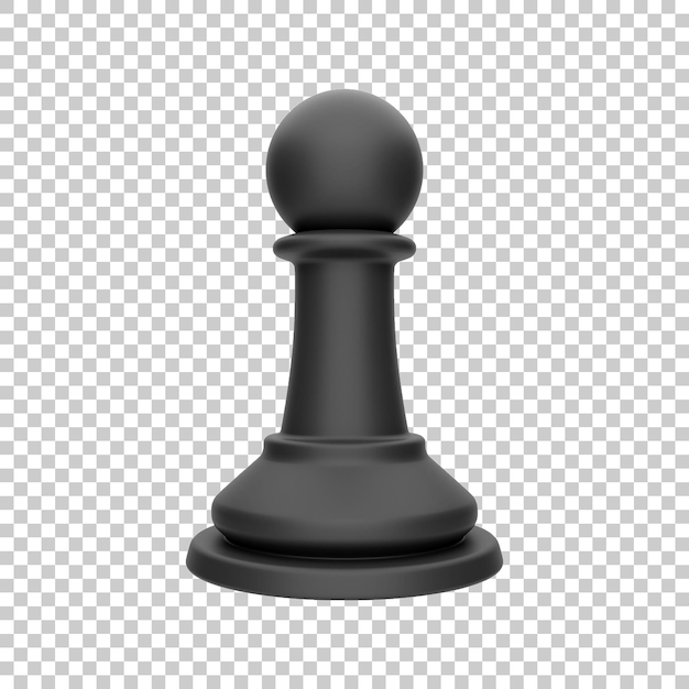 3D-Icon-Rendering von Objektschach der Benutzeroberfläche