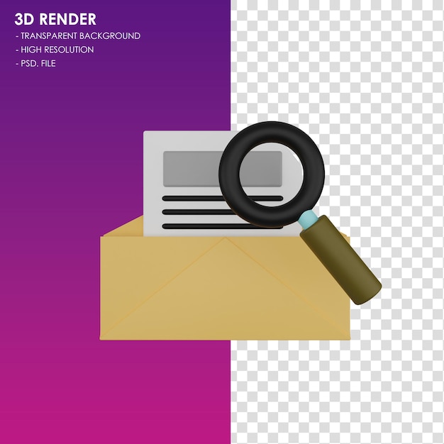 3d icon search folder