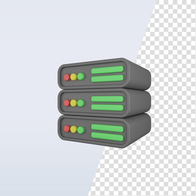 PSD 3d-icon-server-datenbank