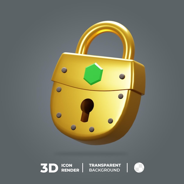 3D-Icon-Sperre