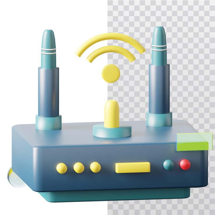PSD 3d icon wifi device illustration