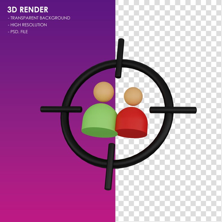 PSD 3d-icon-ziel