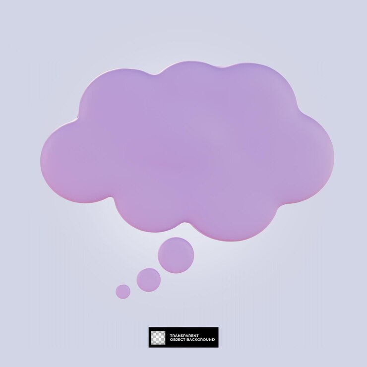 PSD 3d icona chat retrò fumetto isolato