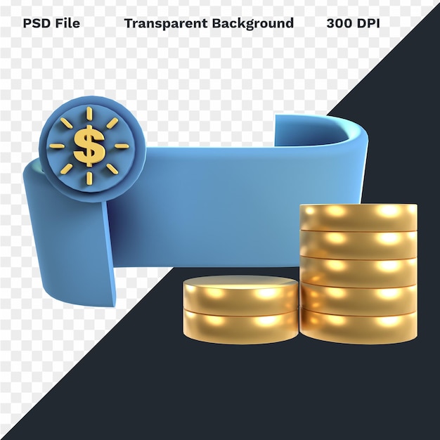 PSD 3d ícone negócios finanças marketing startup empresa apresentação design