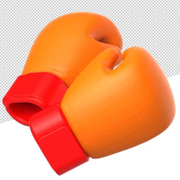 3d icono 3d renderizado ilustración boxeador