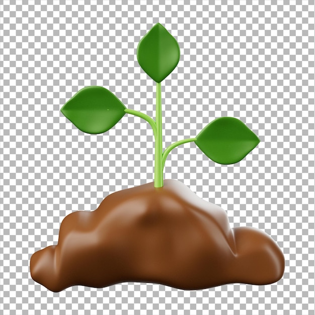 3D icono agricultura jardín