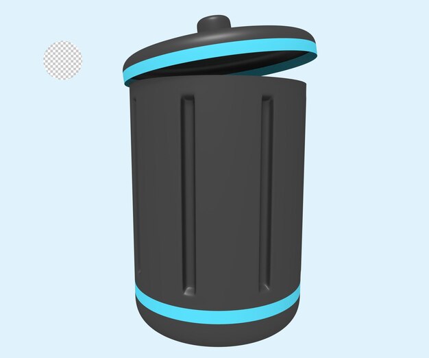 3d del icono de eliminación de la basura
