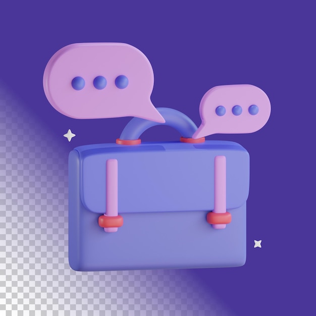 3d icono lenguaje de negocios