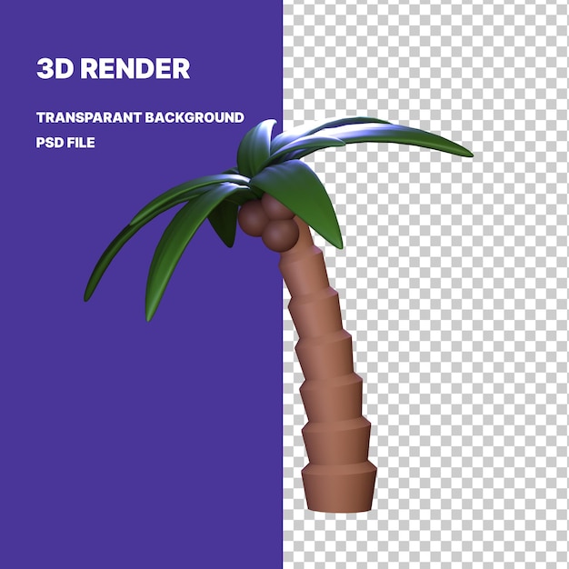 3D icono verano aislado fondo transparente