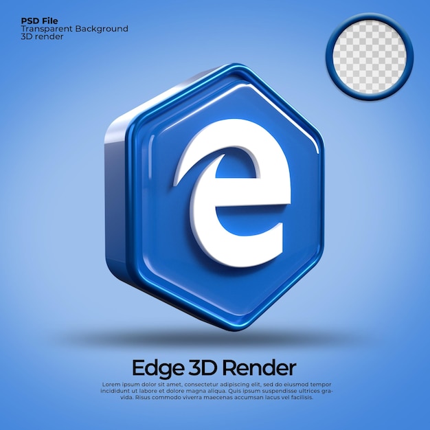 3d iconos transparente microsoft edge