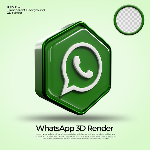 3d iconos transparente whatsapp