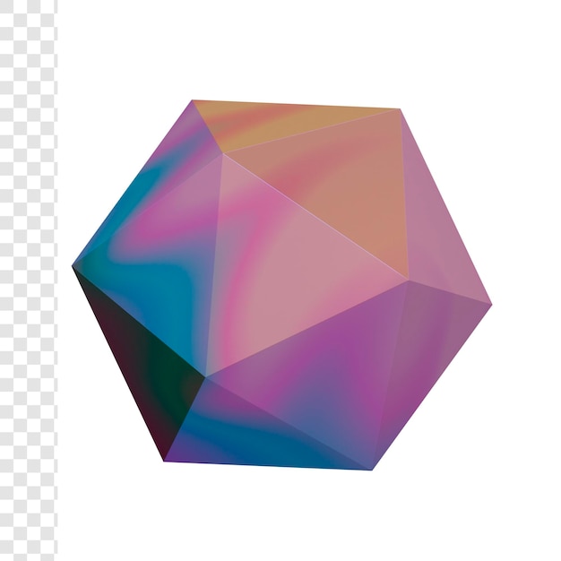 3d icosaedro