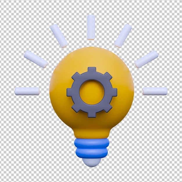 3D Idea Management Icon
