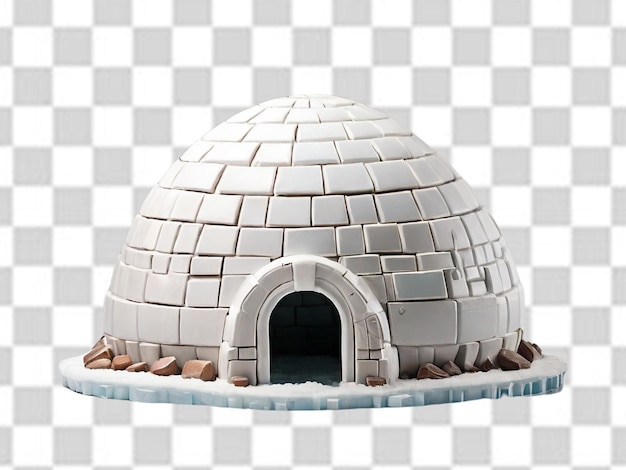 PSD 3d iglu em png