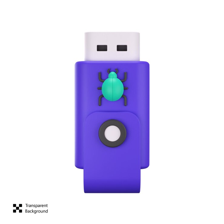 PSD 3d ikona flashdisk viru