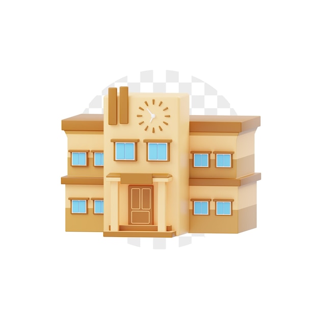 3D-Ikone des Schulgebäudes