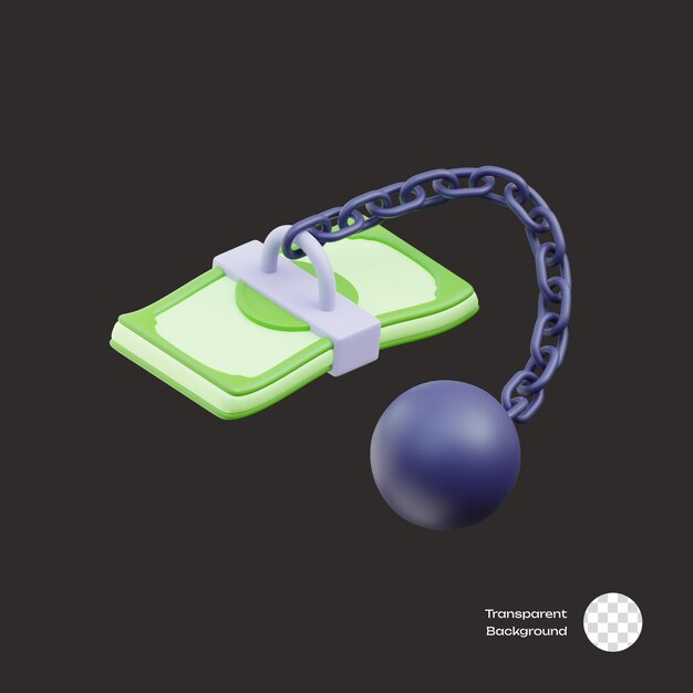 3D-Ikonen der Geldkette