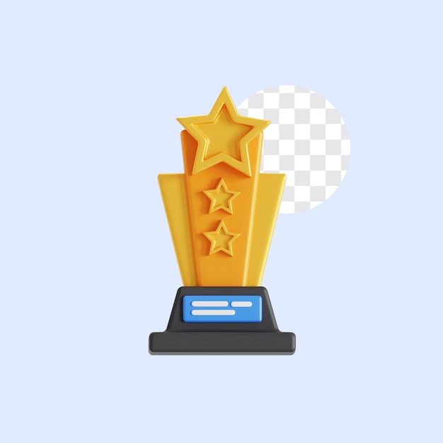 3D-Ikonen der hohen Trophäe
