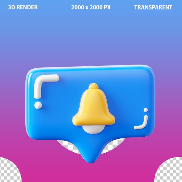3D-Ikonen des digitalen Marketings und der sozialen Medien auf einem durchsichtigen Hintergrund