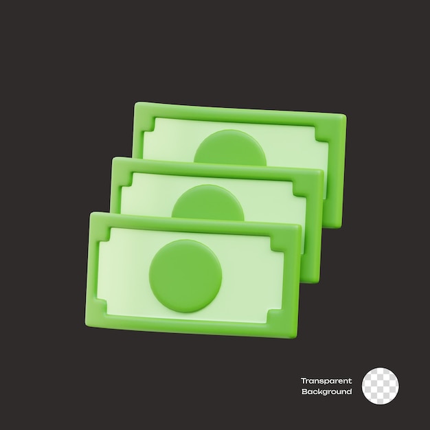 3D-Ikonen für Bargeld