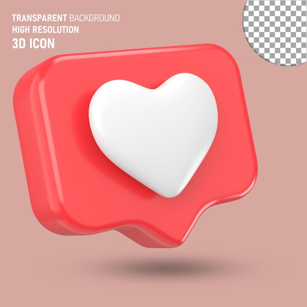 3D-Ikonen für den Valentinstag.