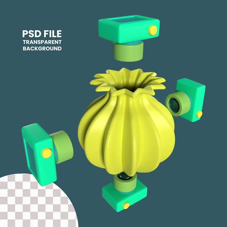 PSD 3d-ikonen für photogrammetrie