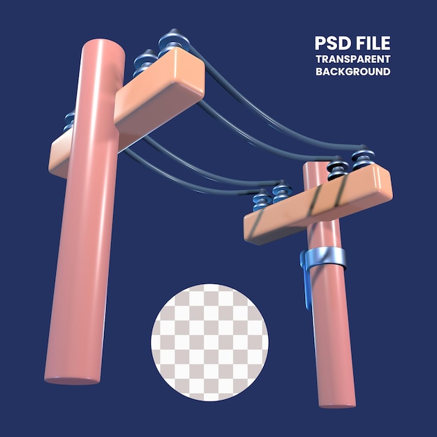 3D-Ikonen für Strompfeiler