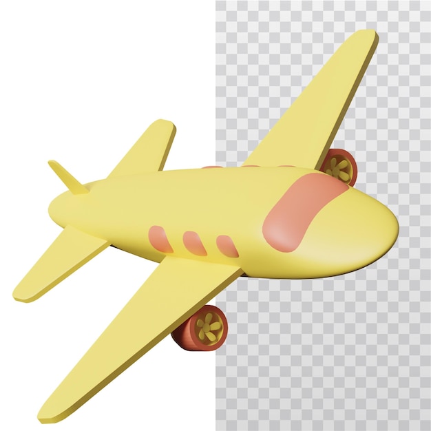 3D-Ikonen von Flugzeugen