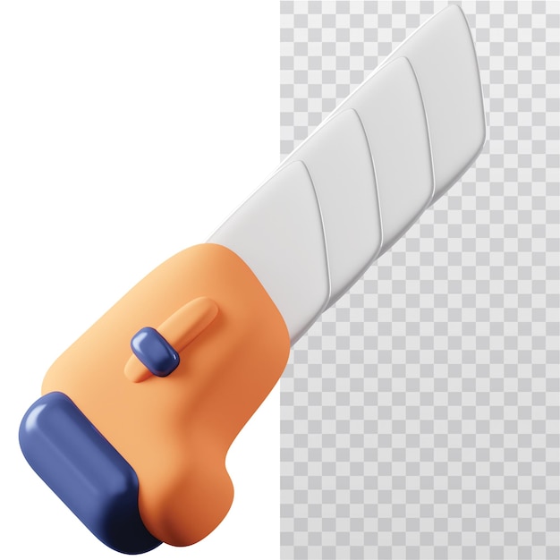 3D-Ikonenschneider-Illustration