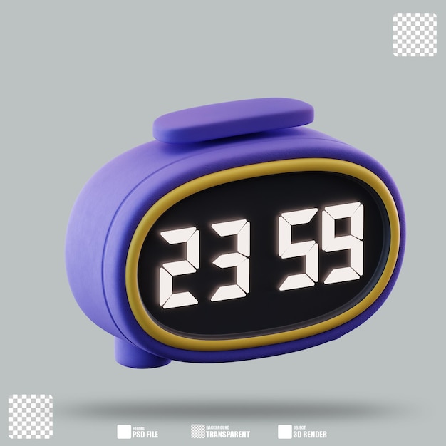3D-Illustration Abzählung 3