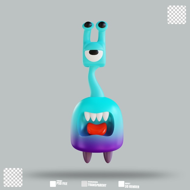 3d-illustration alien