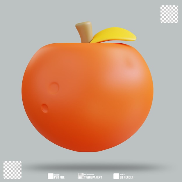 PSD 3d-illustration apple 2