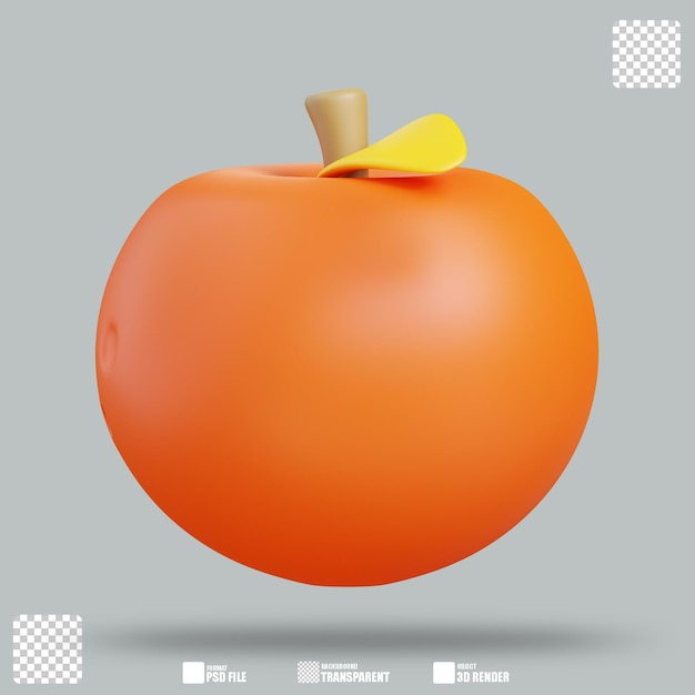 PSD 3d-illustration apple 2