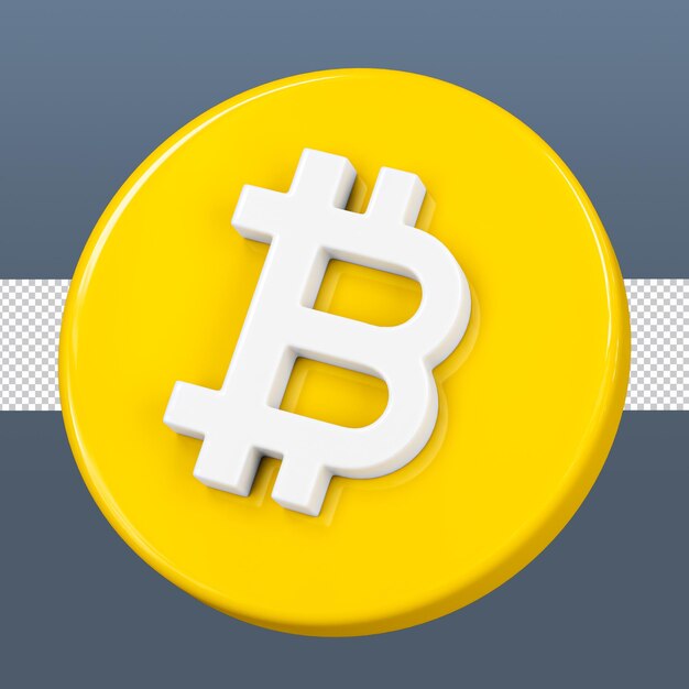 3d-illustration bitcoin-symbol