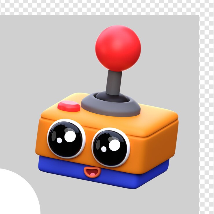 3d illustration cute Joystick