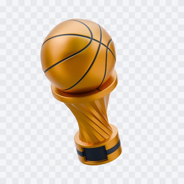 3D-Illustration der Basketball-Trophäe