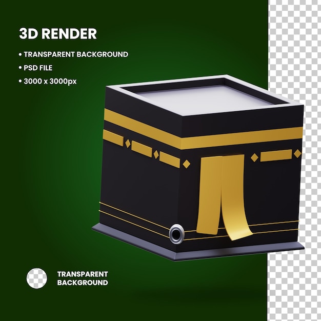 3D-Illustration der Kaaba