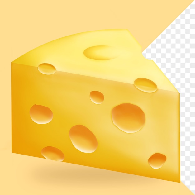 3D-Illustration der Käseschneide