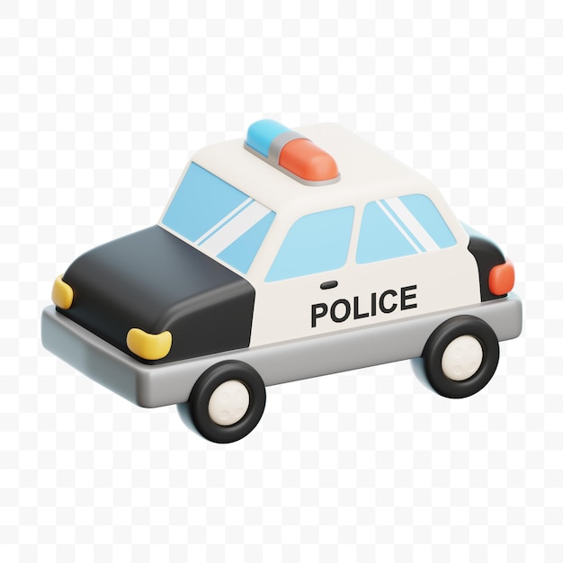 3D-Illustration der Polizei