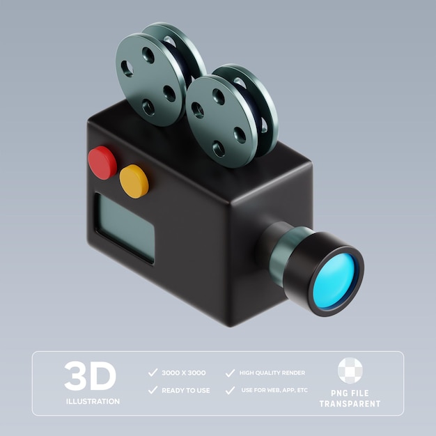 3D-Illustration der PSD-Kamera