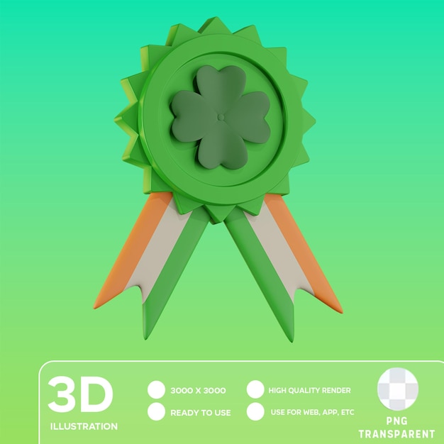 3D-Illustration der PSD-Medaille