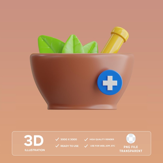 3D-Illustration der PSD-Medizin