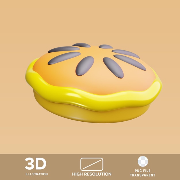 3D-Illustration der PSD-Torte