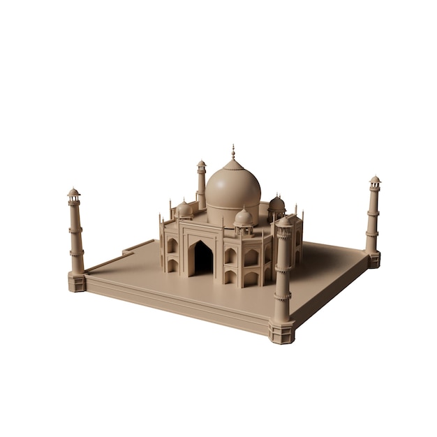 3D-Illustration des Gebäudehistoriums